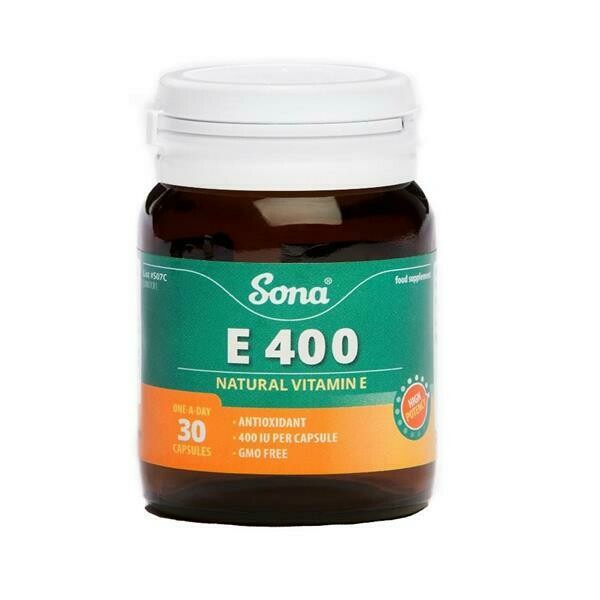Sona E400 Vitamin E 30 Capsules