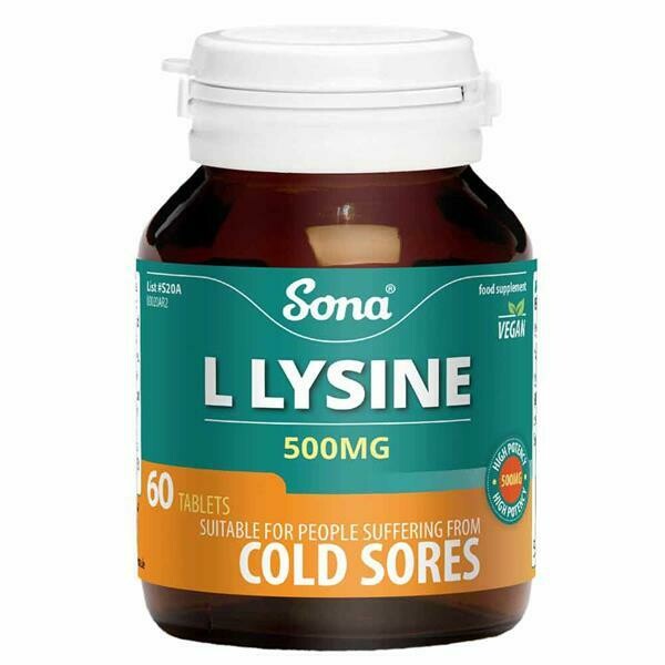 Sona L-Lysine 500mg 60 Tablets