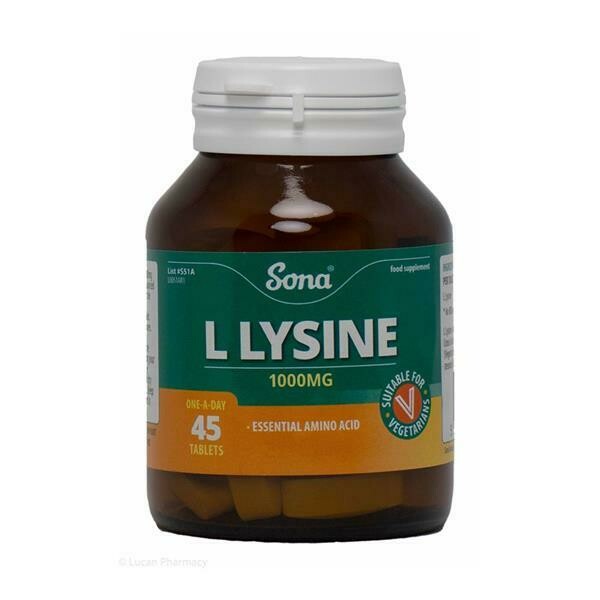 Sona L-Lysine 500mg 60 Tablets