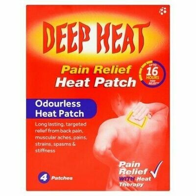 Deep Heat - Odourless Heat Patch (4 patches)