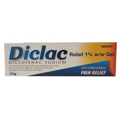 Diclac- Diclofenac Sodium - Anti-Inflammatory gel 1% w/w