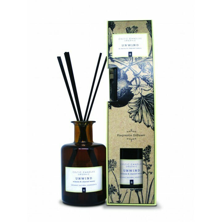 Celtic Candles - Organic Range 200ml Diffuser -unwind