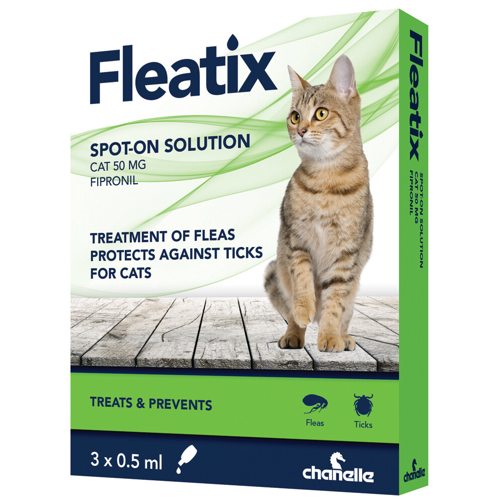 Fleatix- flea and tick treatment - 3pk