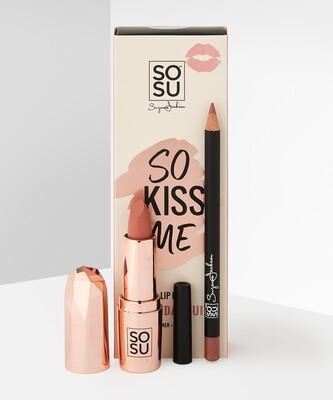 SoSu ' So Kiss Me' Lip kit- BIRTHDAY SUIT