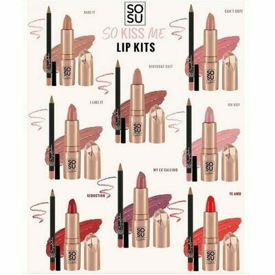 SoSu ' So Kiss Me' Lip kit -BARE IT