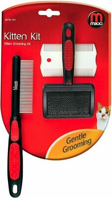 Mikki go gentle on my kitten grooming kit