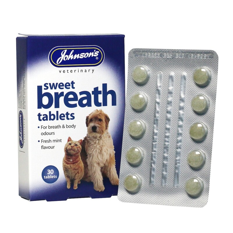 Sweet breath tablets for dogs-cats