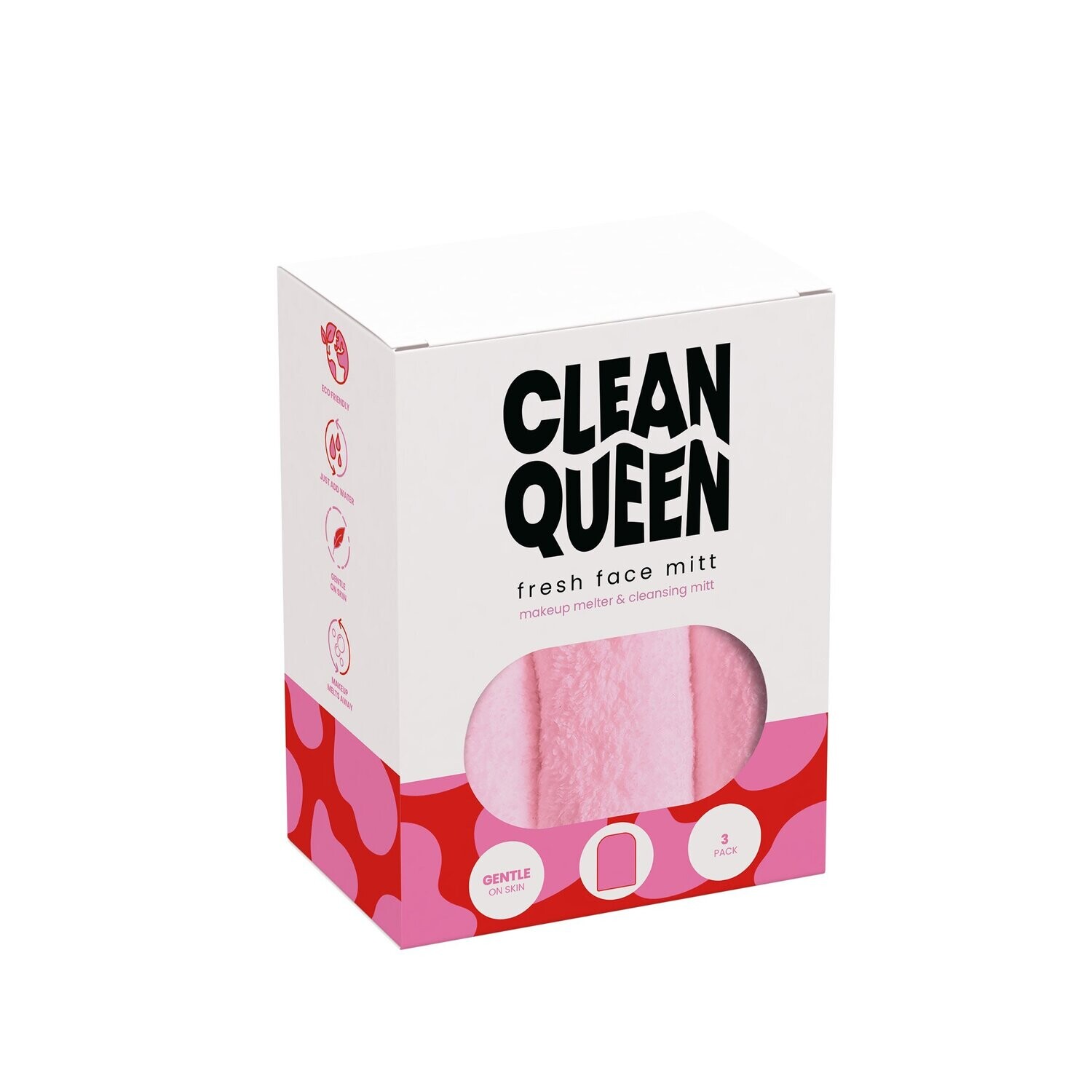 Clean Queen Face Mitt (3 pack)