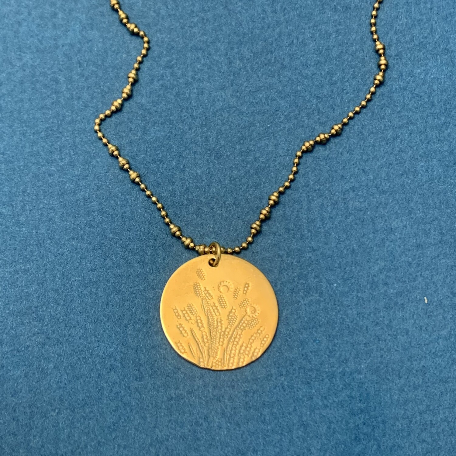 Collier Champ de Blé - Petite Médaille