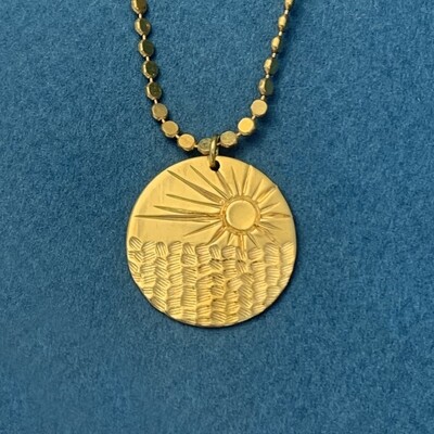Collier Médaille Sunset