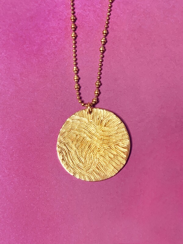 Collier Médaille Empreinte