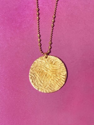 Collier Médaille Empreinte