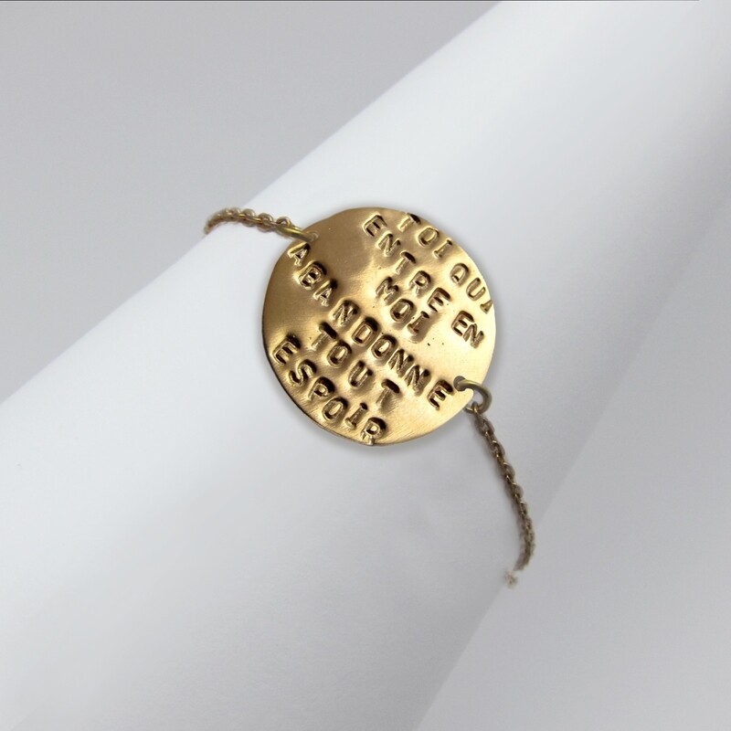 Bracelet &quot;Toi qui entre en moi&quot;
