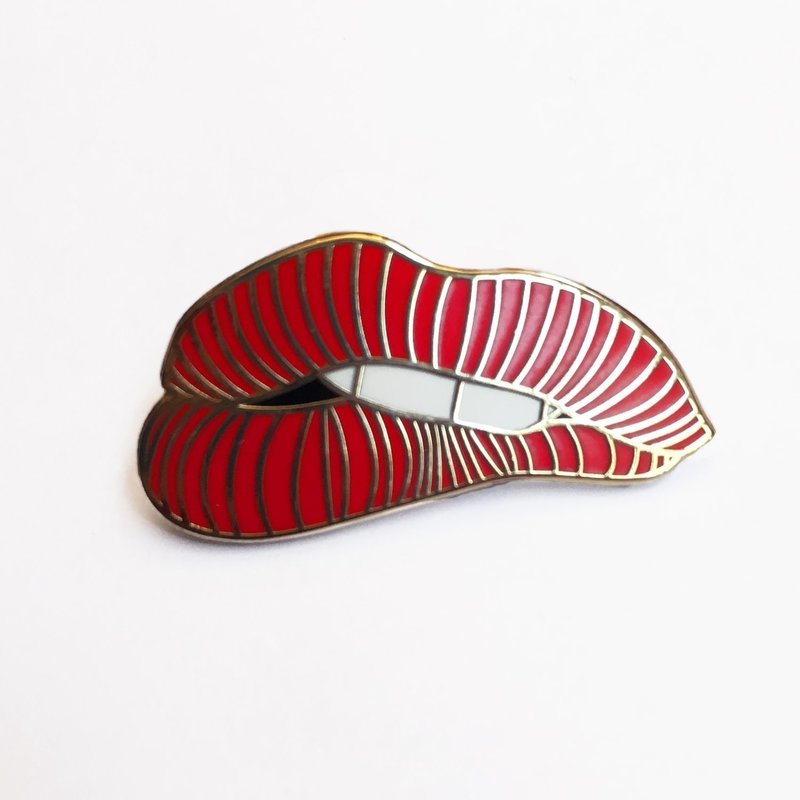 Pin&#39;s Bouche Mmmh