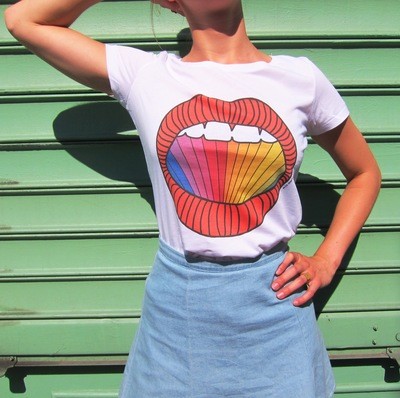 Tee-shirt Rainbow - modèle femme