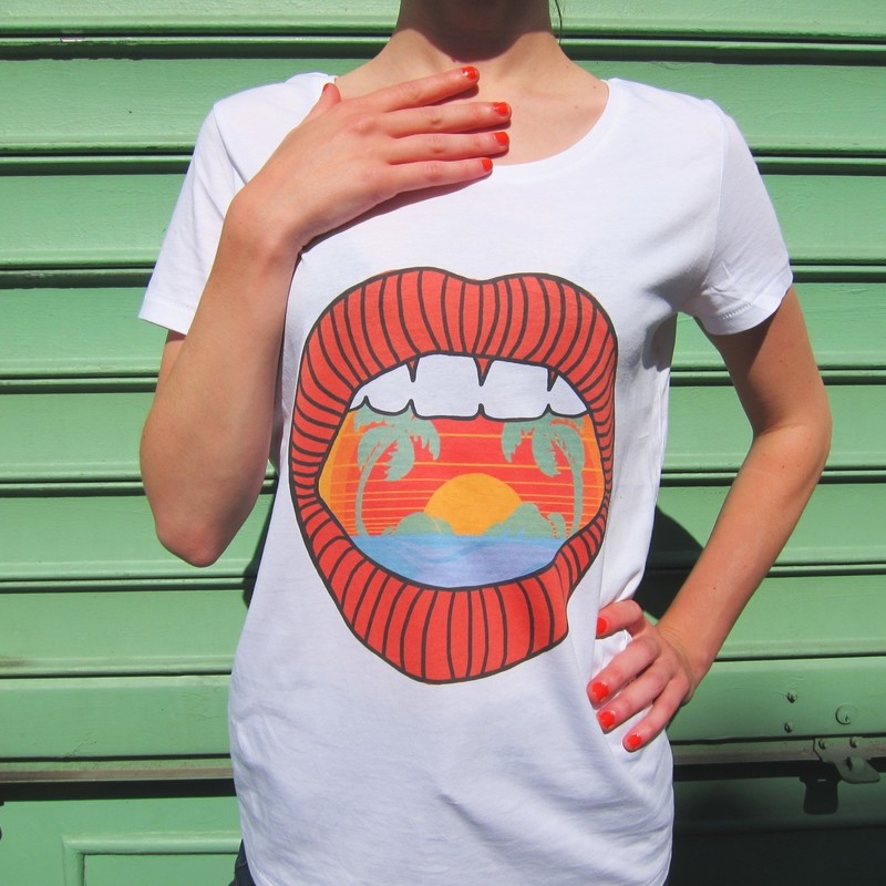 Tee-shirt Hawaï - modèle femme