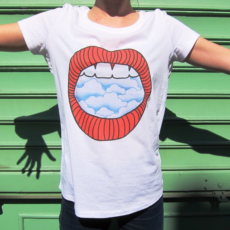Tee-shirt Nuage - modèle femme