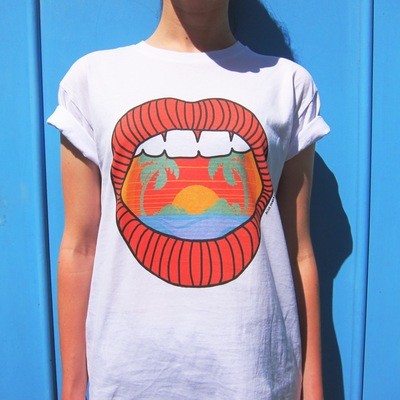 Tee-shirt Hawaï - modèle mixte