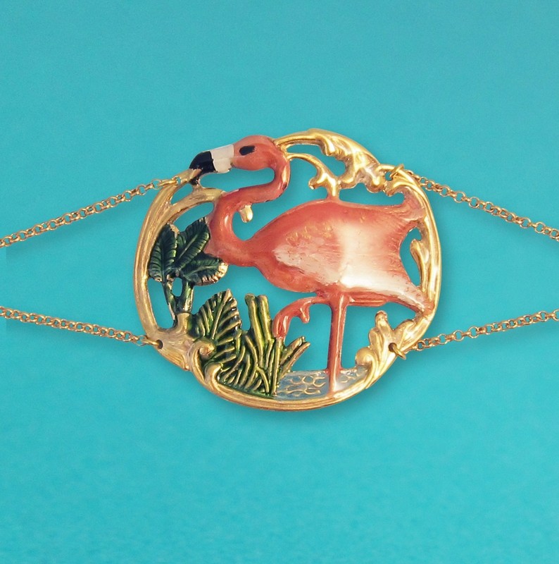 Bracelet Tiki Flamingo - Grand modèle