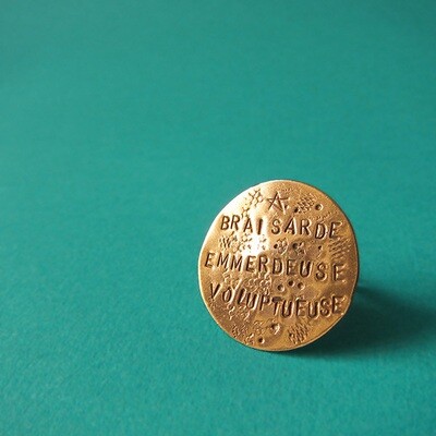 Bague Médaille plate