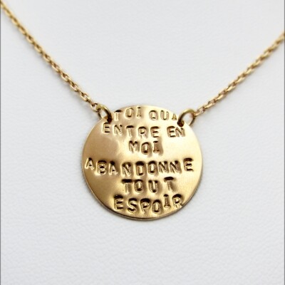 Collier "Toi qui entre en moi"