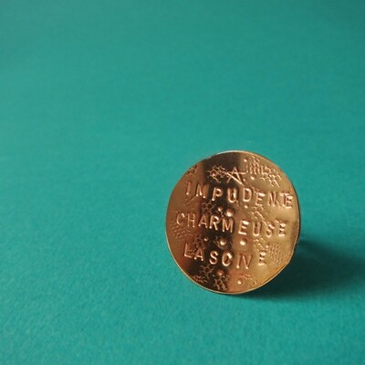 Bague Médaille arrondie