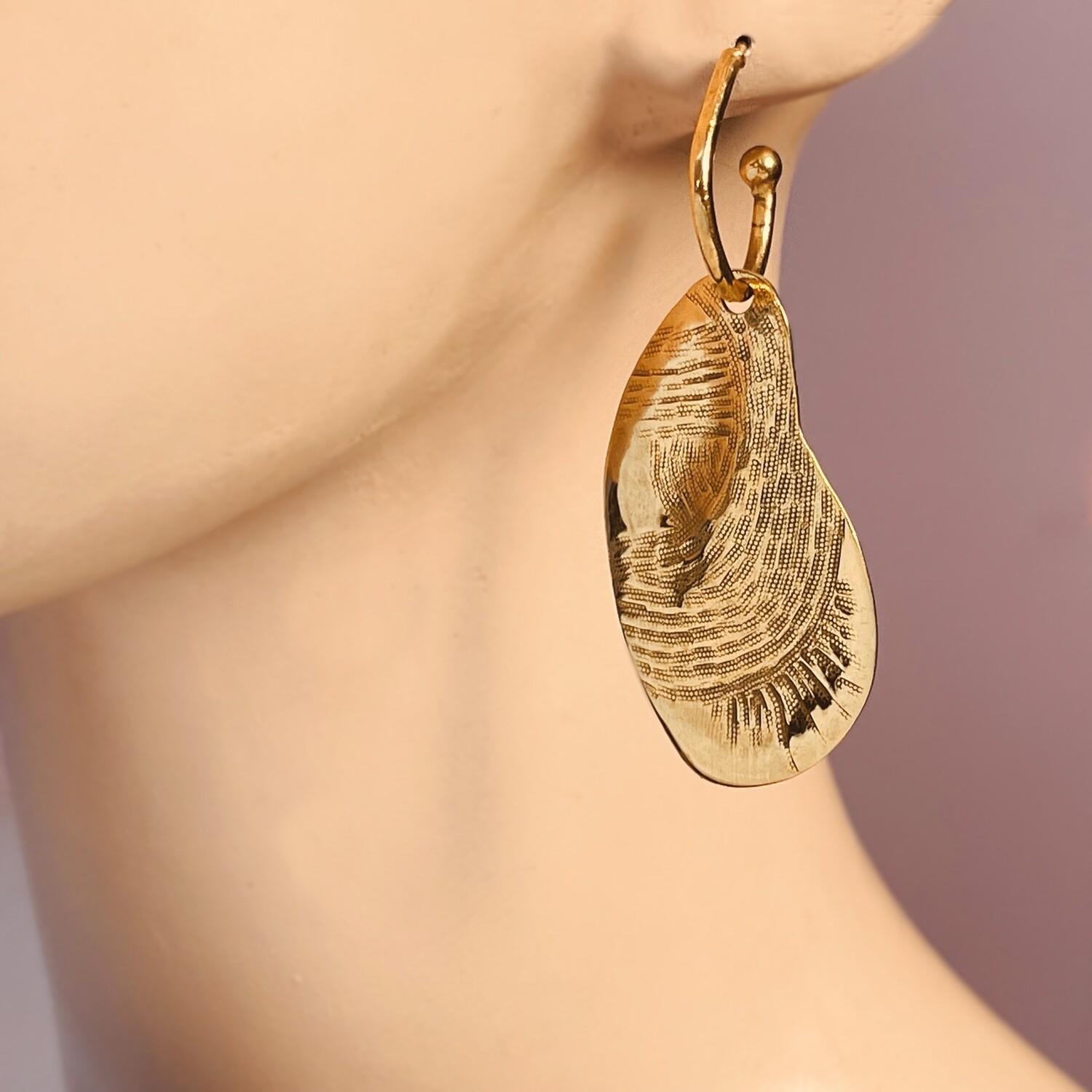 Boucles d'oreilles Empreintes Moyennes