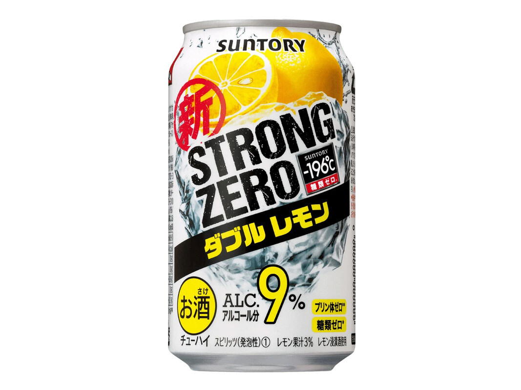 Suntory Strong Zero Double Lemon 350ml, Packaging Size: Can