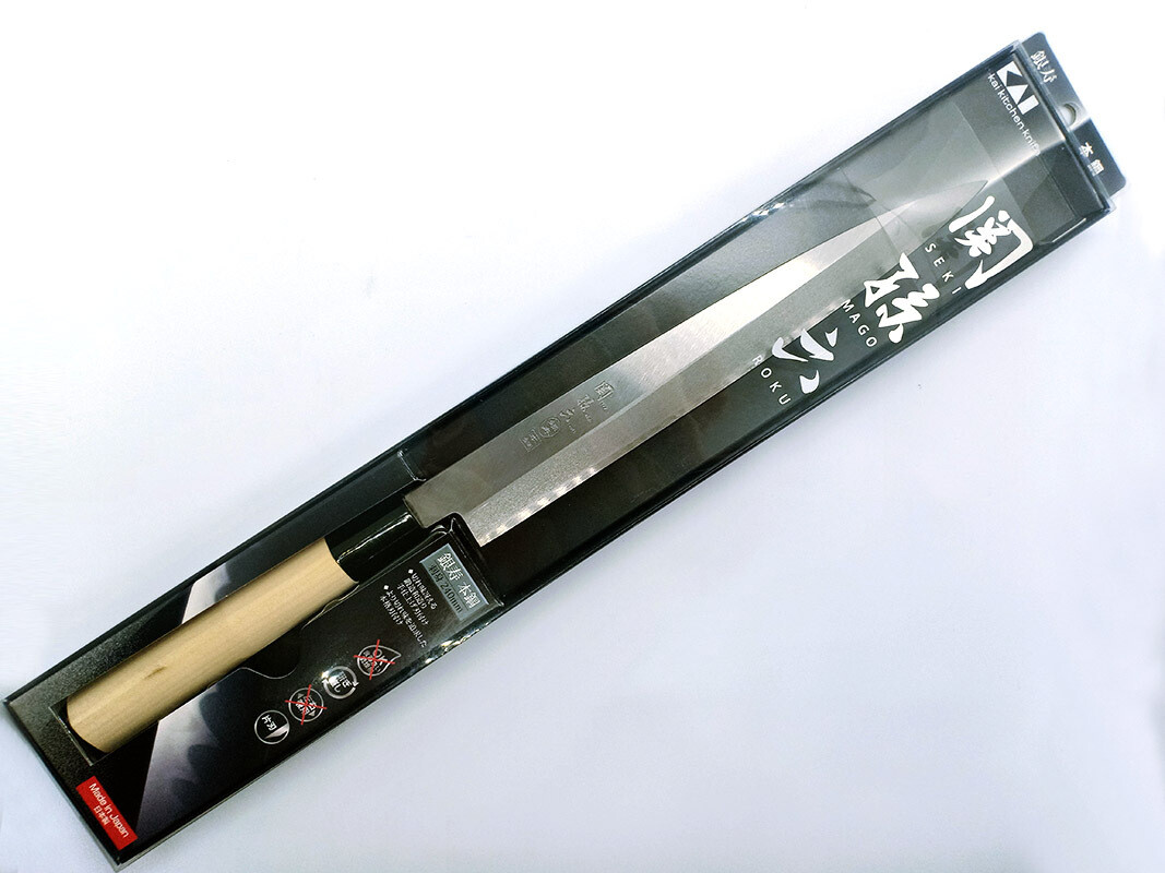 Kai Seki Magoroku Ginju Yanagiba Sashimi Knife Carbon Steel