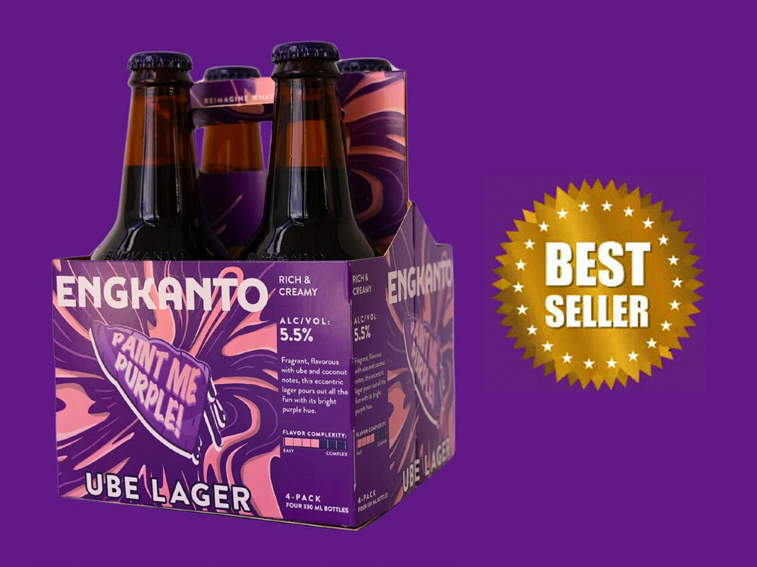Engkanto Paint Me Purple Ube Lager 330ml, Packaging Size: 4 Pack