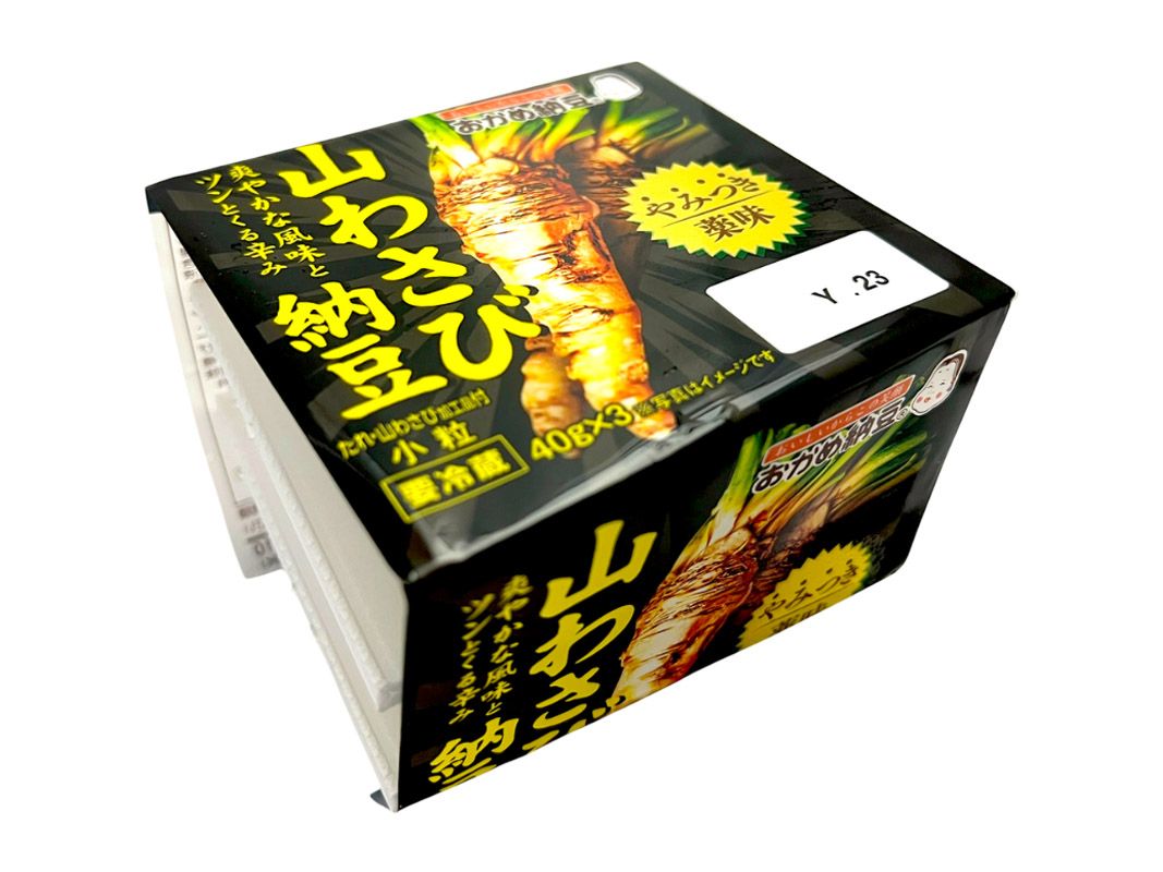 Okame Yamitsuki Yama Wasabi Natto 40gms x 3