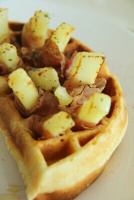 PROSCUITTO & MANCHEGO (1/2 waffle) PROSCUITTO & MANCHEGO (1/2 waffle)