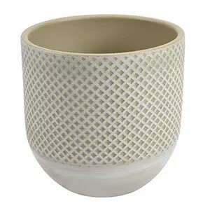Maceta redonda de ceramica sur topo 11x10,5 cm (topo)