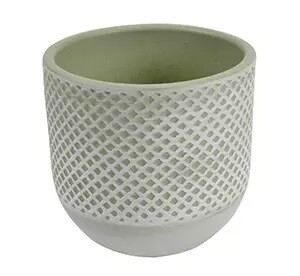 Maceta redonda de ceramica sur eucalipto 11x10,5 cm (eucalipto)