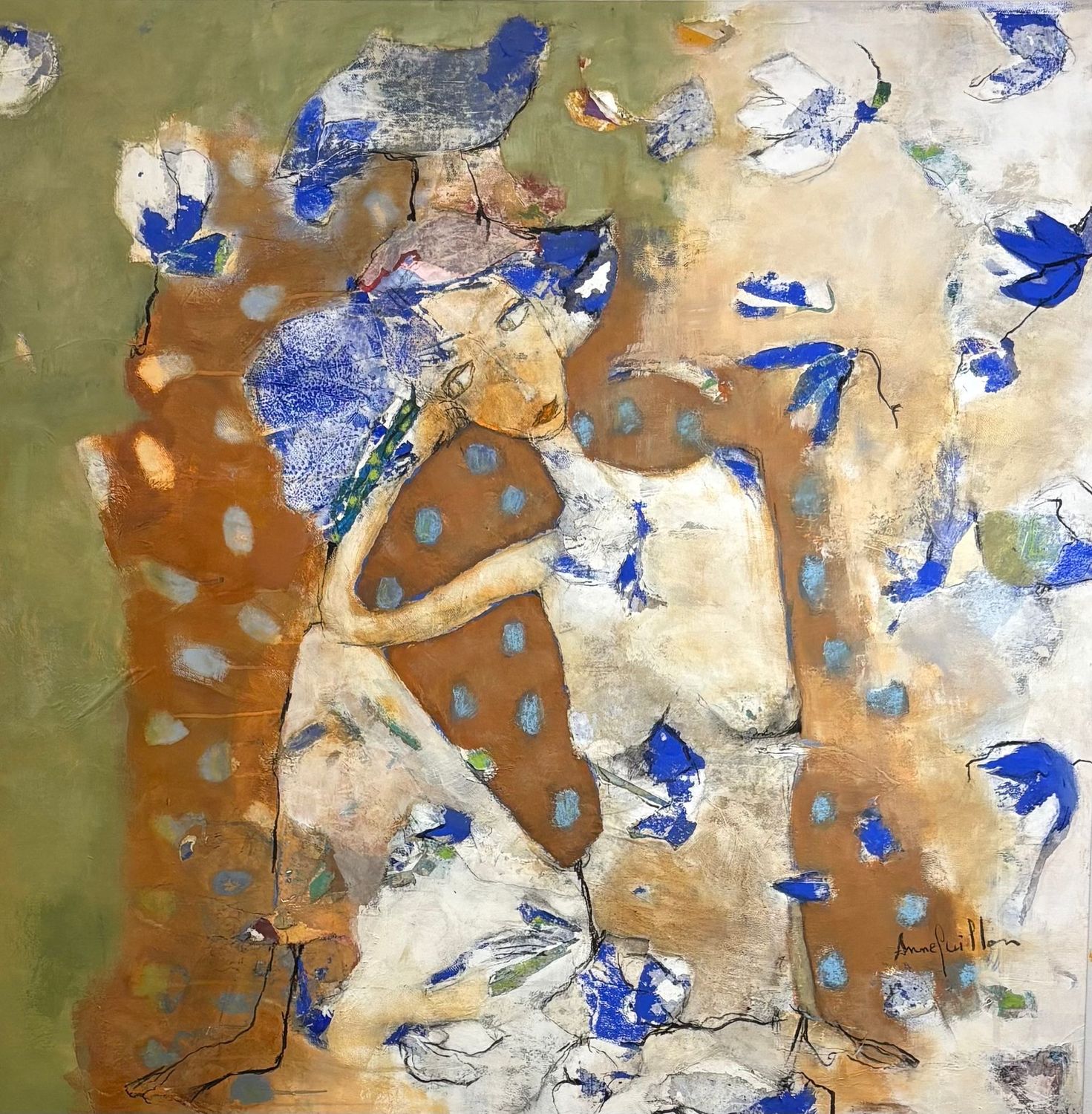 Comme un oiseau sur la tête