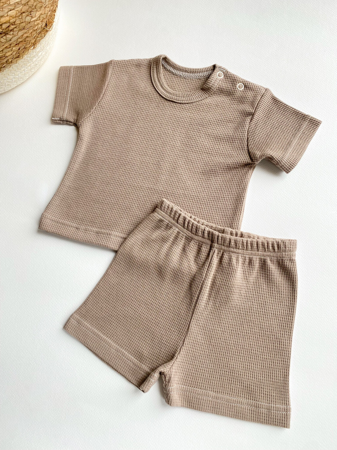 Костюм шорти та футболка "Марк", Колір: Капучіно, Розмір: 62