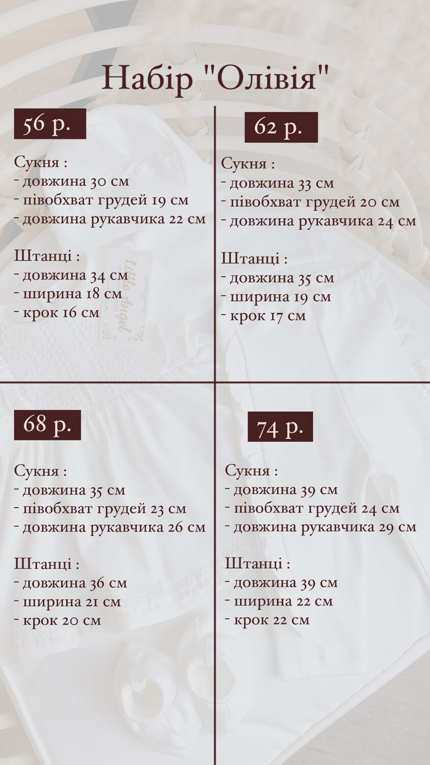 Набір для хрещення &quot;Олівія&quot; (інтерлок)