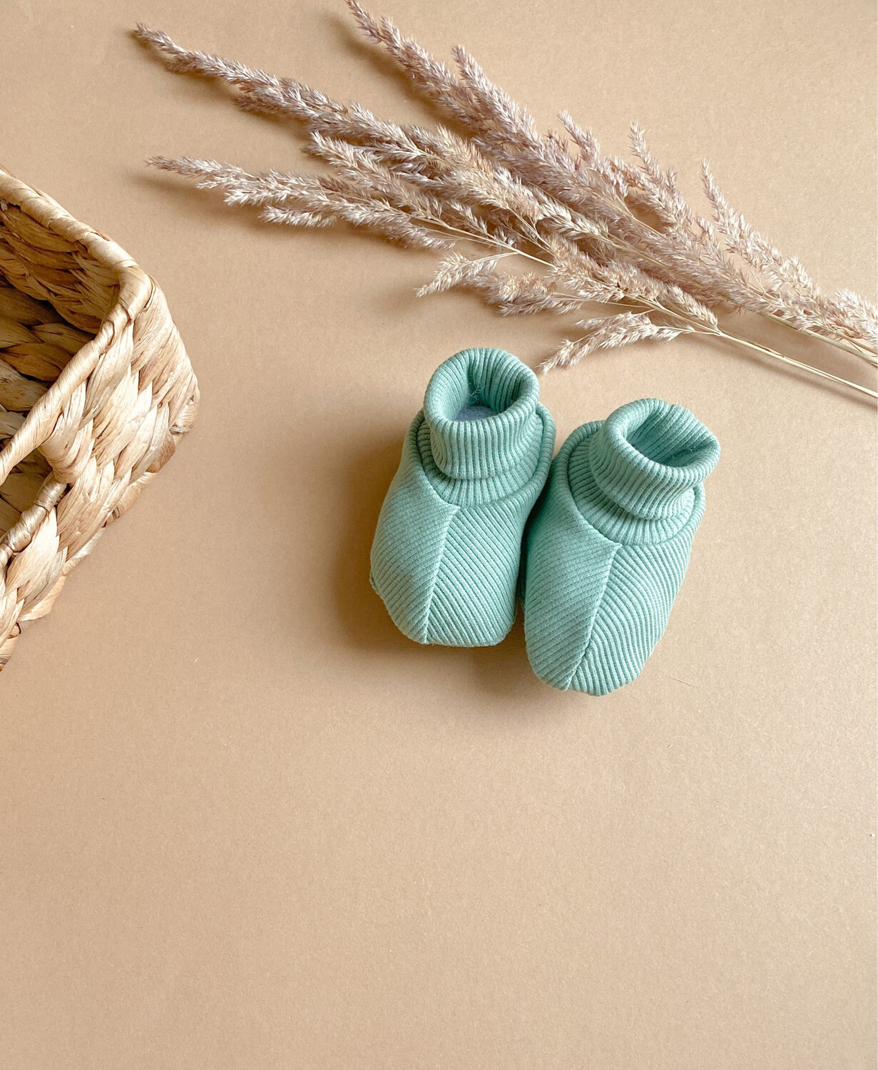 Пінетки (кашкорсе), Колір: Базилік, Розмір: 6-9 міс.