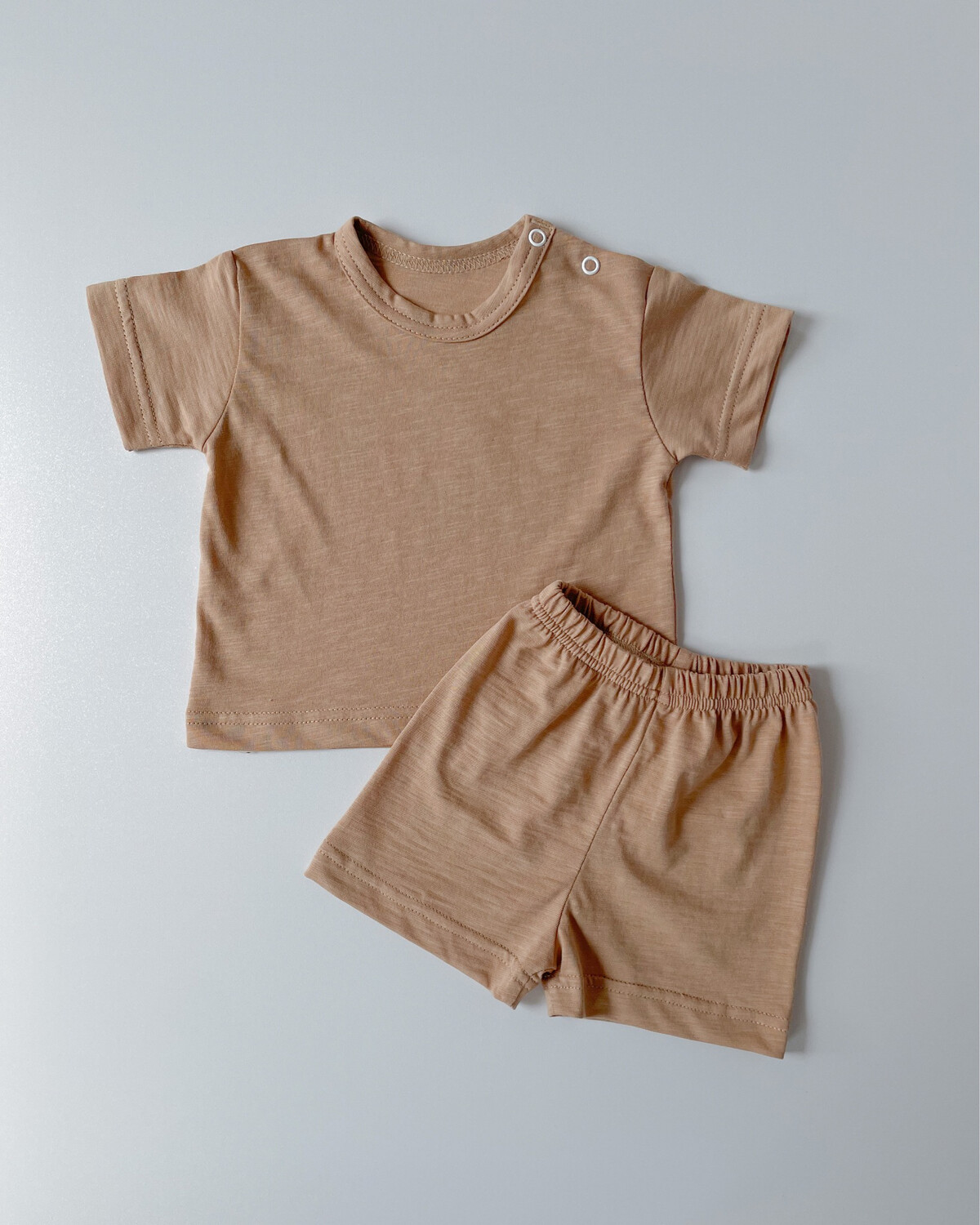 Костюм шорти та футболка (кулір), Розмір: 62, Колір: Карамель