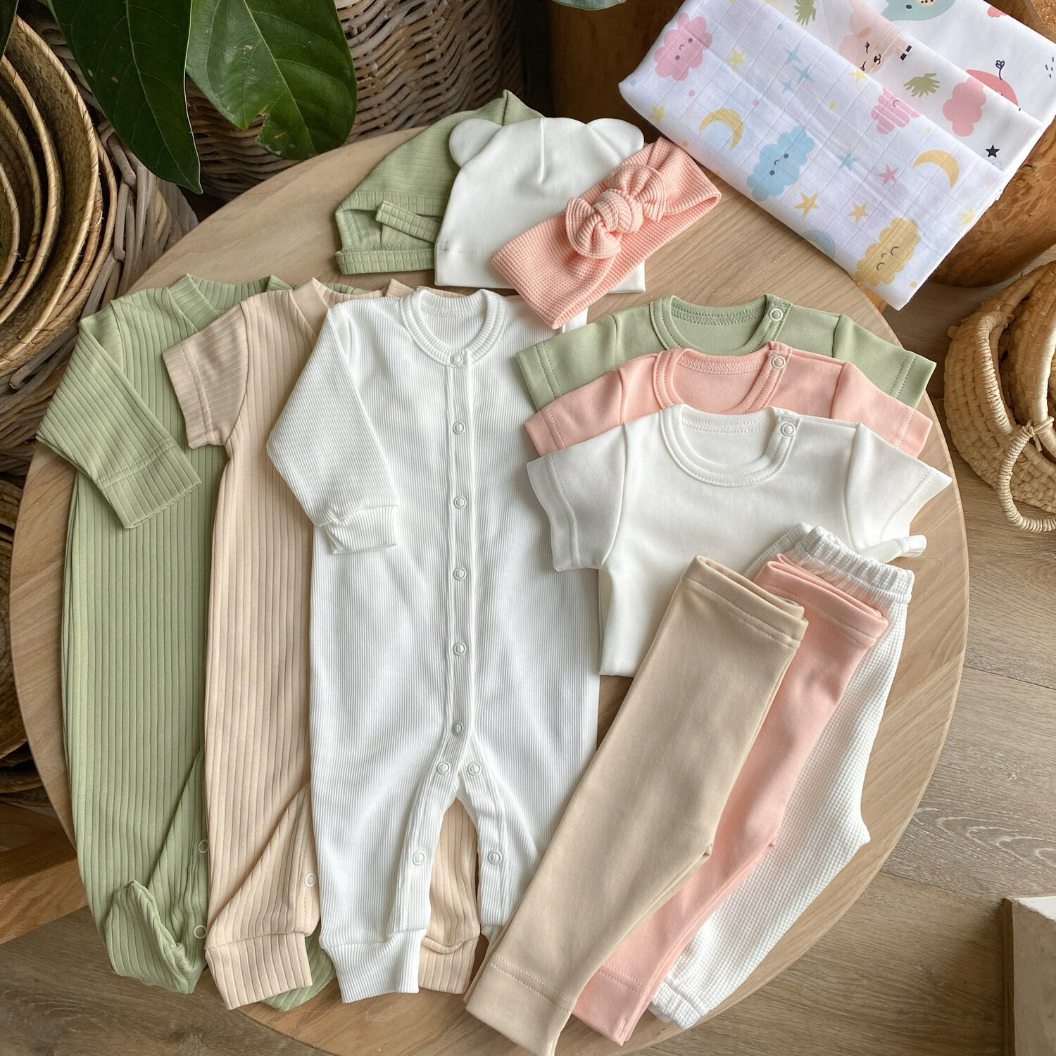 Набір в пологовий «Персиковий»