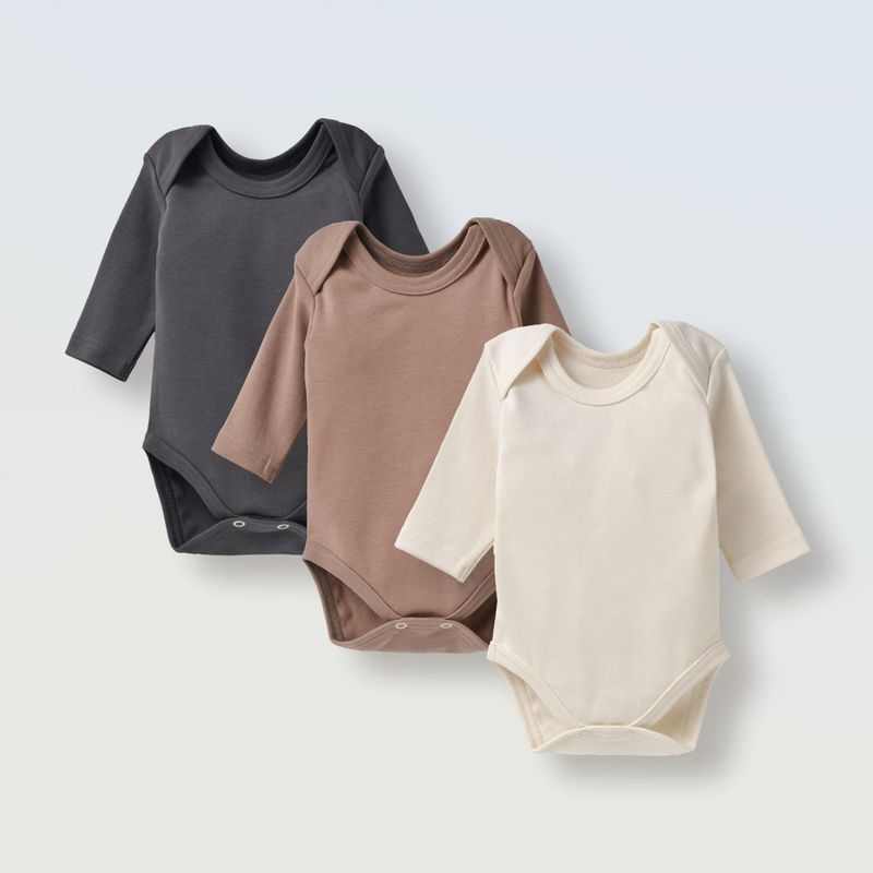 Боді на довгий рукав (рібана) 3 шт.