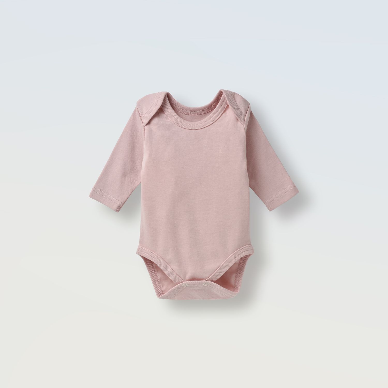 Боді на довгий рукав (інтерлок), Колір: Пудра, Розмір: 68