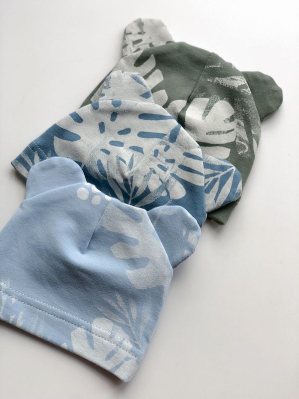 Шапочка "Вушка" (двонитка принт)