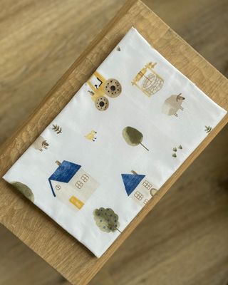 Непромокаюча пелюшка "Ферма" (синя)