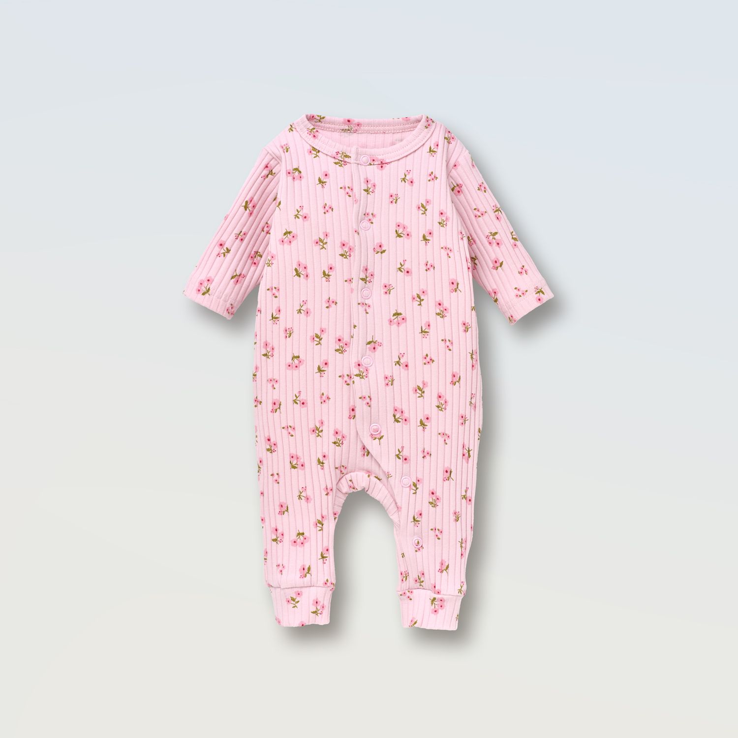 Ромпер (рубчик принт), Колір: Рожевий, Розмір: 68