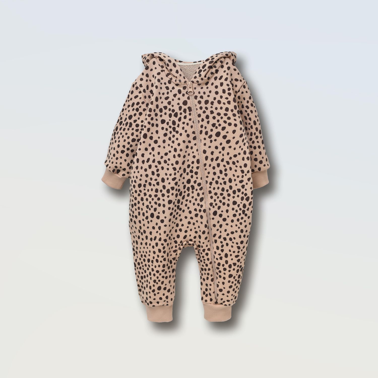 Ромпер з капюшоном (принт), Колір: Беж, Розмір: 56