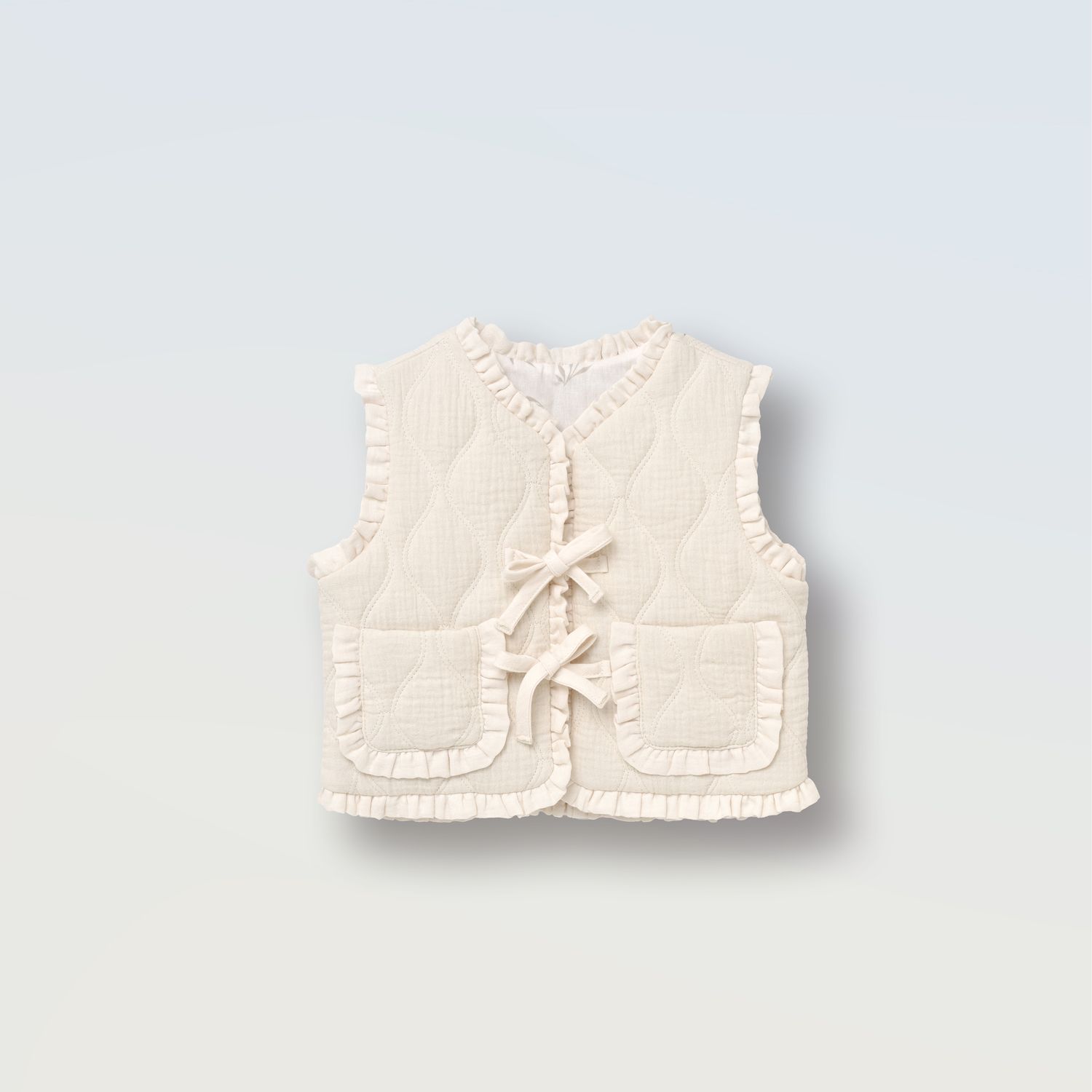 Жилетка з рюшами, Колір: Айворі, Розмір: 98