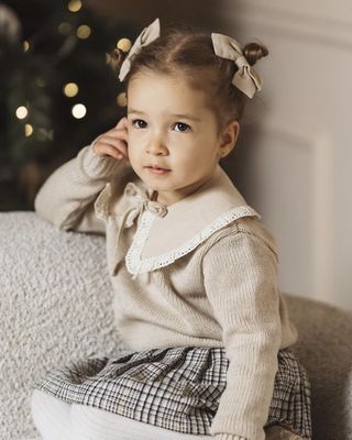 Шпилька "Бантик" (льон) 2 шт.