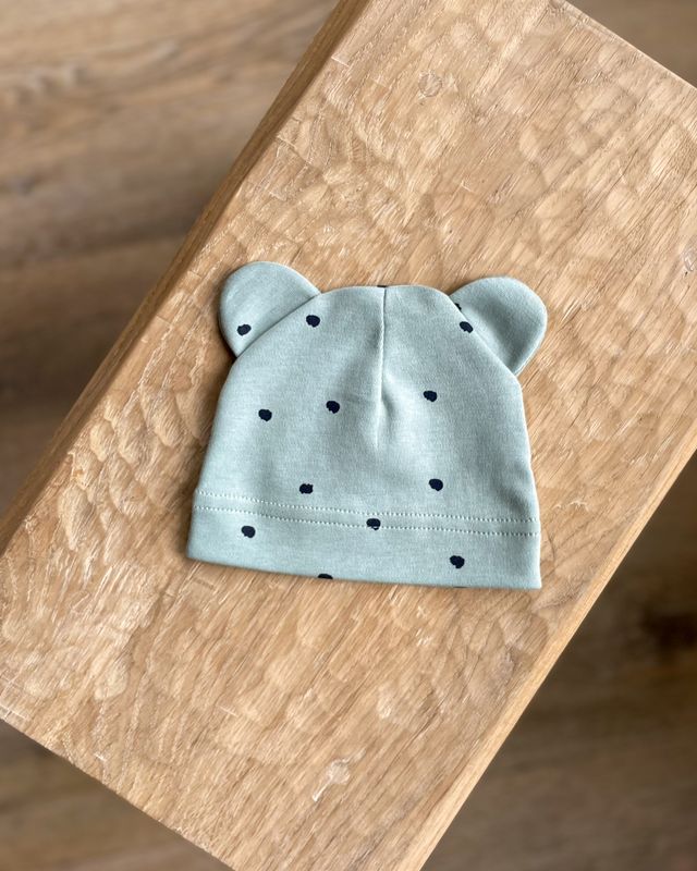 Шапочка "Вушка" (інтерлок принт)