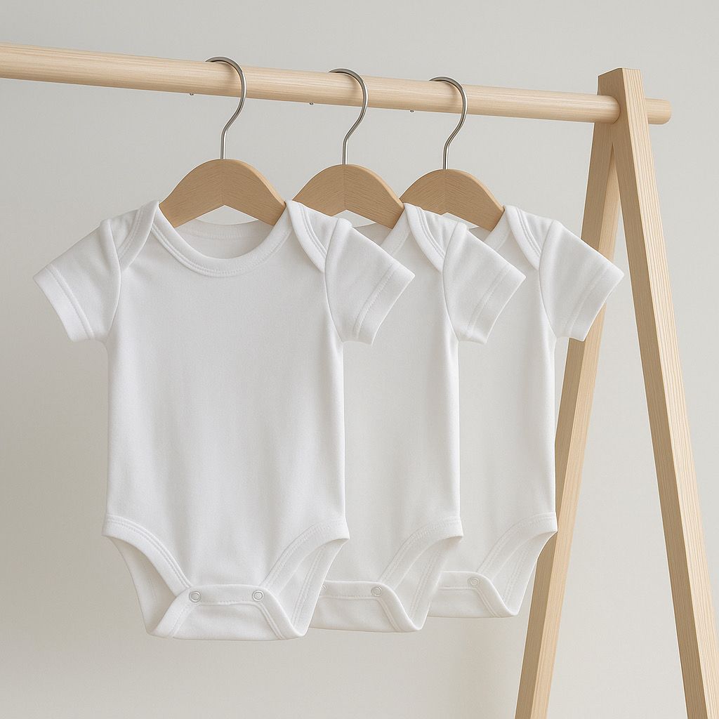 Боді на короткий рукав (кулір) 3 шт., Розмір: 56, Колір: Айворі